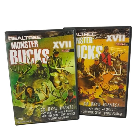Set of 2 Hunting DVDs Realtree Monster Bucks XVII Volumes 1 & 2 - Picture 4 of 4